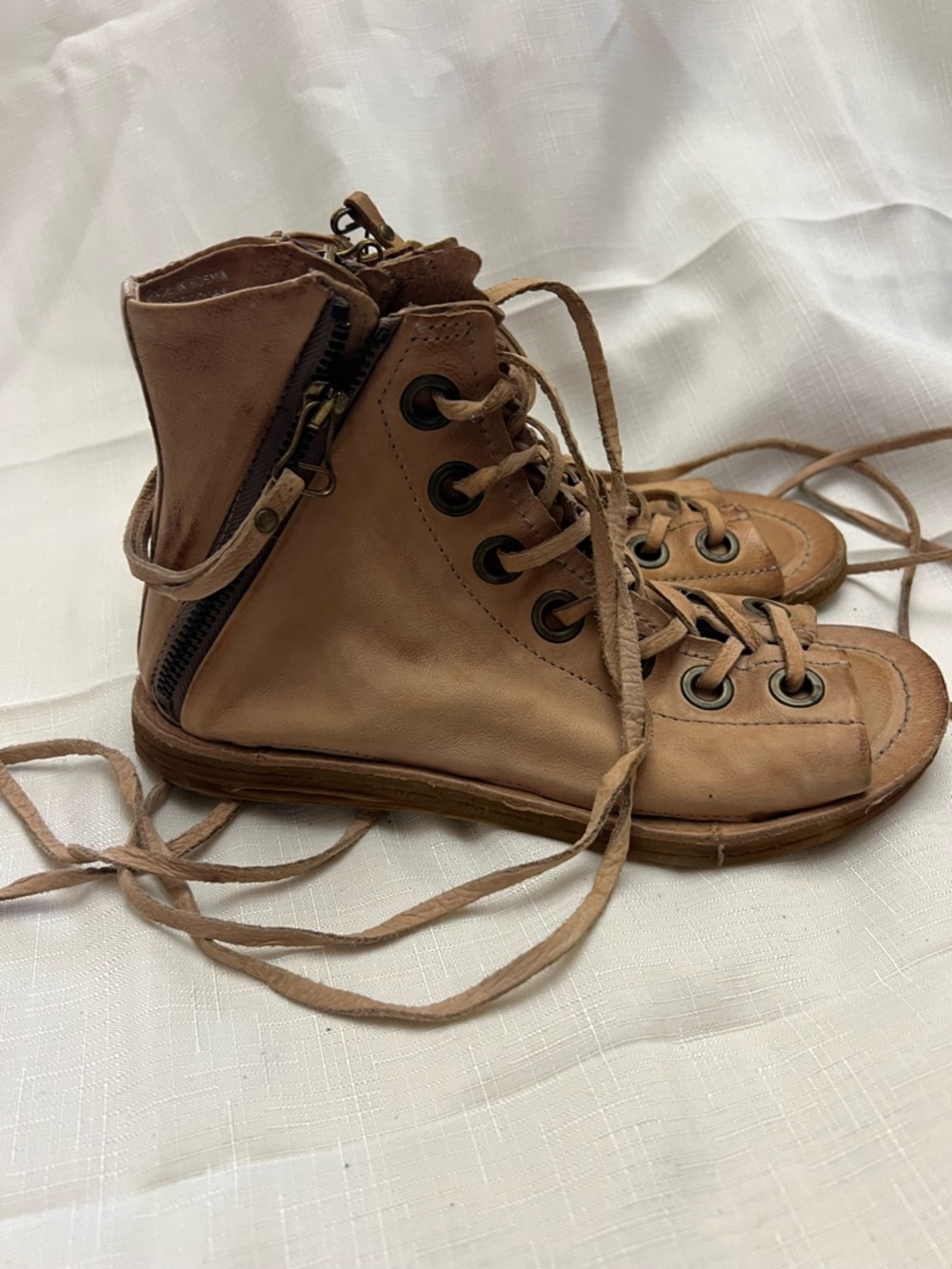 A.S.98 Regal Tan Leather Sandals